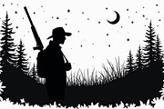 Camouflage Hunter Silhouette Vector, an Illustration by Amazin_art (Thumbnail 9 of 10)