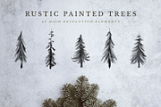 Rustic Painted Trees, an Illustration by Build Interactive (Thumbnail 1 of 7)