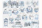 Winter Wonderland Clip Art Bundle, a Person Illustration by GlamArtZhanna (Thumbnail 6 of 8)