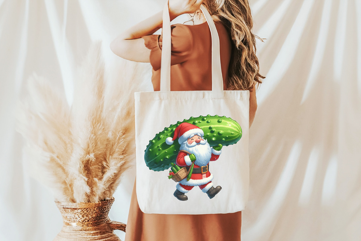 Funny Santa Pickle PNG, an Illustration by Craft Nest (Photo 4 of 6)