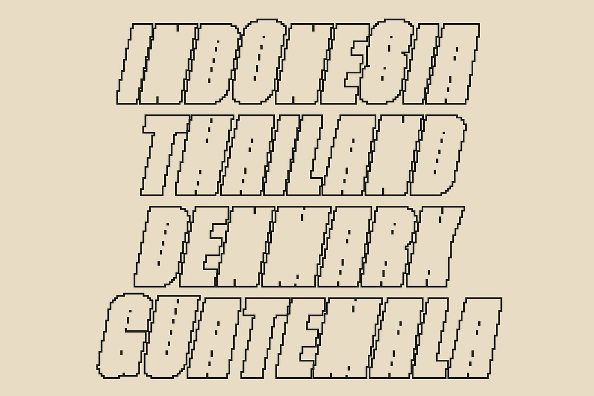 Pavelise Pixel, a Sans Serif Font by Craft Supply Co. (Photo 7 of 8)