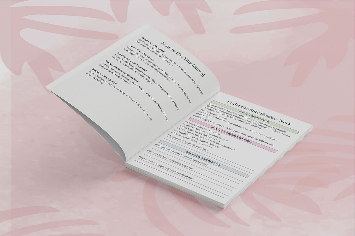 Shadow Work & Trauma Healing Journal, a Design Template by Book2bees (Photo 2 of 4)