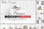 Frame Mockups Bundle, White Concept, a Print Template by HisariDS Mockup Design (Thumbnail 1 of 16)