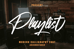 Playlist - Modern Calligraphy Font