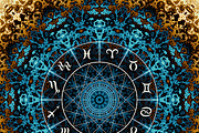 30 mystic zodiac signs circles, an Object Graphic by tkdesign (Thumbnail 5 of 31)