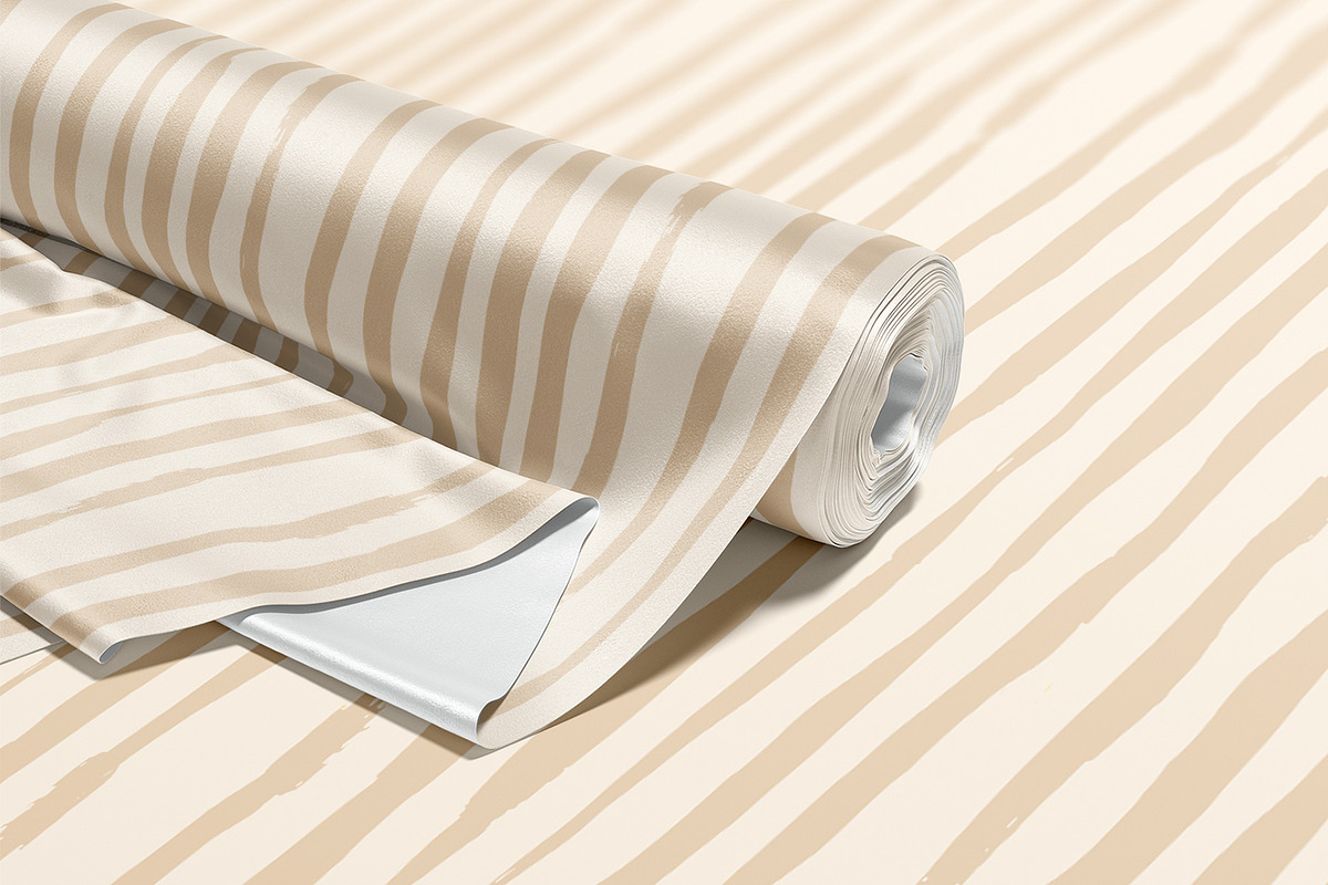 Painted Beige Stripes, a Pattern Graphic by MalyskaStudio (Photo 6 of 8)