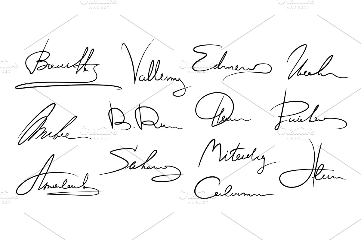 Business signatures, autograph, an Object Illustration by Buch&Bee