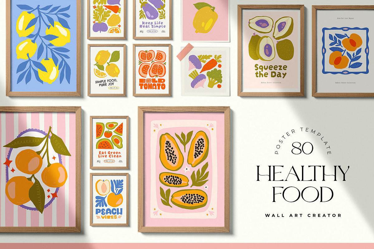 Healthy Food | Wall Art Collection, an Object Graphic by Leleka.Store (Photo 1 of 20)