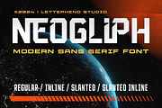 Neogliph Modern Sans Serif, a Sans Serif Font by Letterhend Studio (Thumbnail 1 of 9)