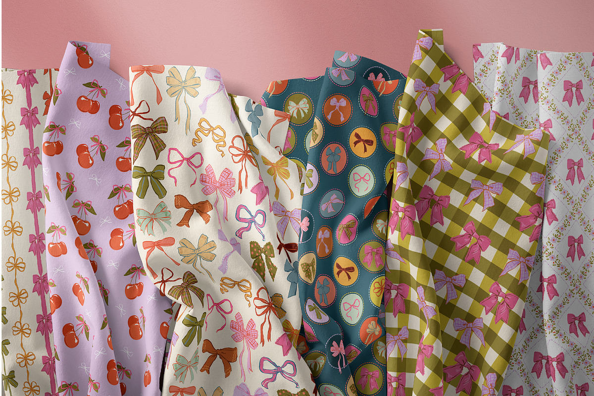 COQUETTISH BOWS, a Pattern Graphic by MSNTY STUDIOX (Photo 7 of 30)