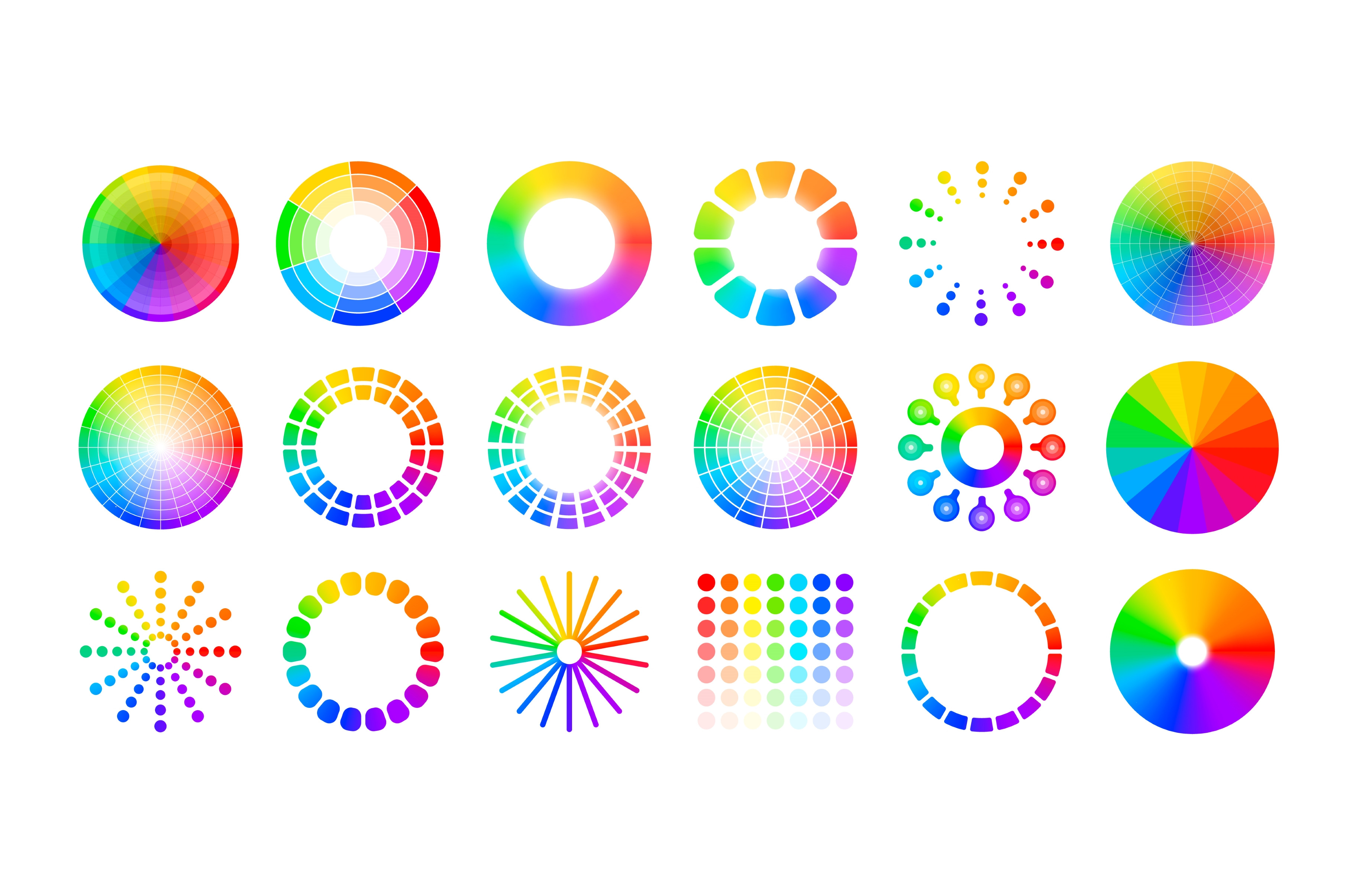 Color wheel circles. Mix of | Illustrations ~ Creative Market