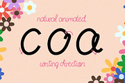 Animated Font - Heavenly Milo, a Script Font by ana & yvy (Thumbnail 3 of 8)