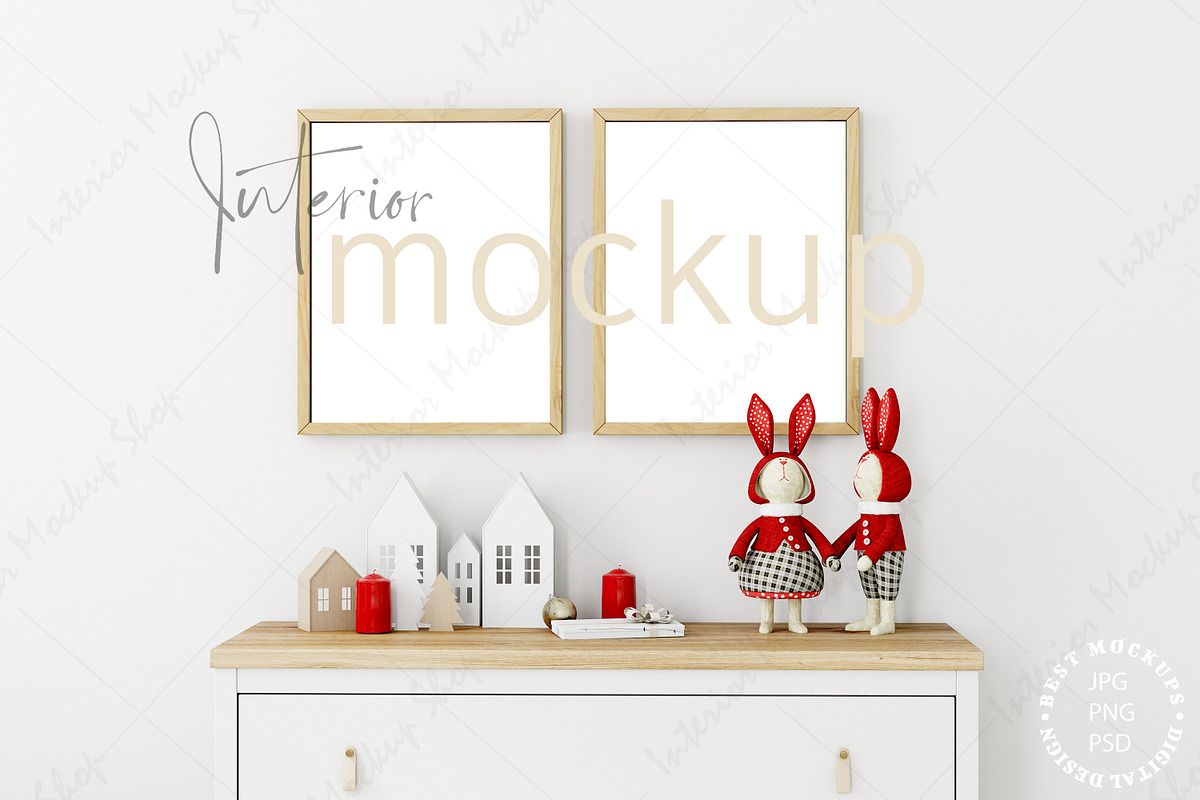Christmas Frame Mockup - 312, a Poster Template by Mockup Shop (Photo 1 of 2)