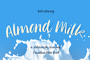 Almond Milk | Creamy Script Font, a Script Font by mina (Thumbnail 1 of 5)