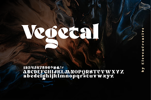 Vegetal Serif Font