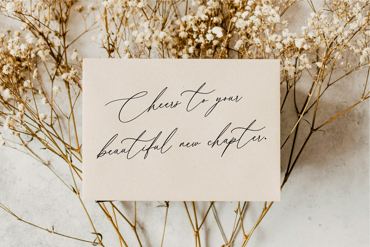 Belle Cherie A Calligraphy Font, a Script Font by Prestige Artsy Studio (Photo 10 of 10)
