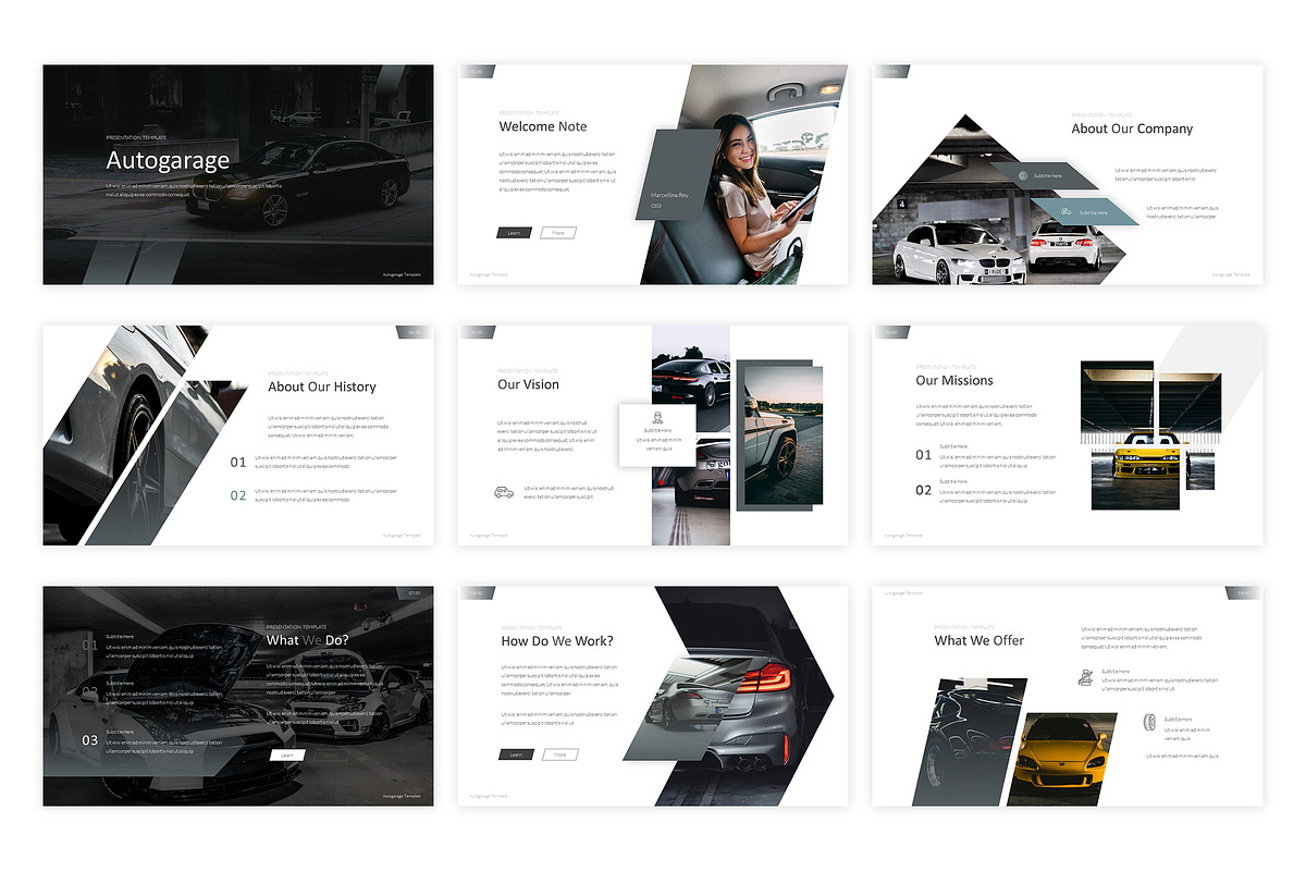 Autogarage - Powerpoint Template, a Presentation Template by kylyman ...