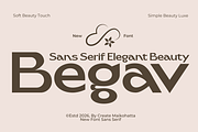 Begav – Elegant Beauty Sans Serif, a Sans Serif Font by MaikoHatta (Thumbnail 1 of 8)