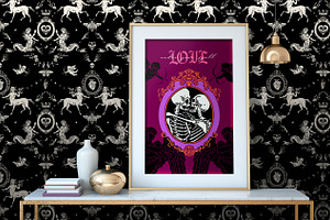 Dark Valentine. Romantic Halloween