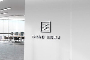 Logo Mockup 3D Sign Office