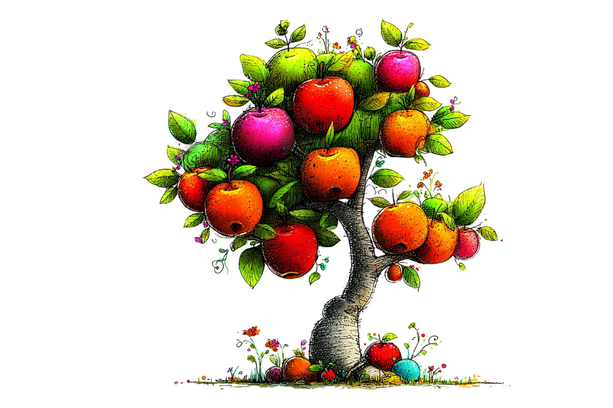 Orchard Watercolor Clipart, an Illustration by Designking (Photo 2 of 5)