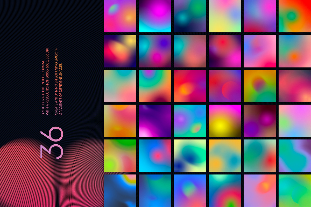 Marmalade Abstract Gradients & Shape, a Texture Graphic by Milka (Photo 3 of 8)