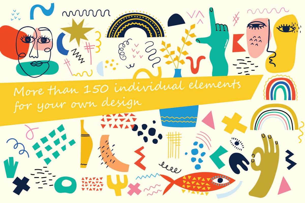 150+ Abstract graphic illustrations, a Decorative Illustration by Virinaflora (Photo 2 of 15)