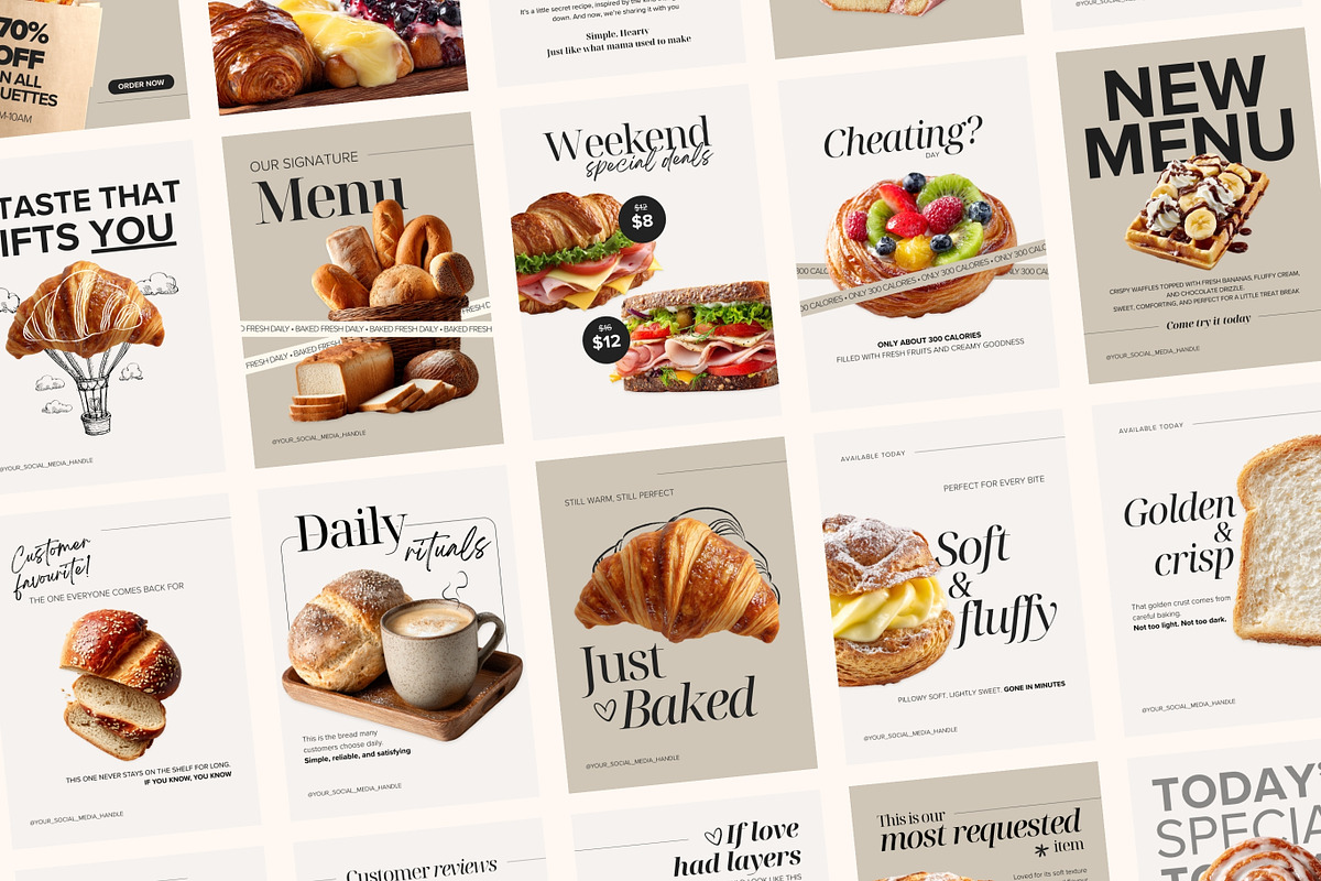 Minimalist Bakery Instagram Template, a Templates & Theme by Pawprints Canvas Co. (Photo 1 of 7)