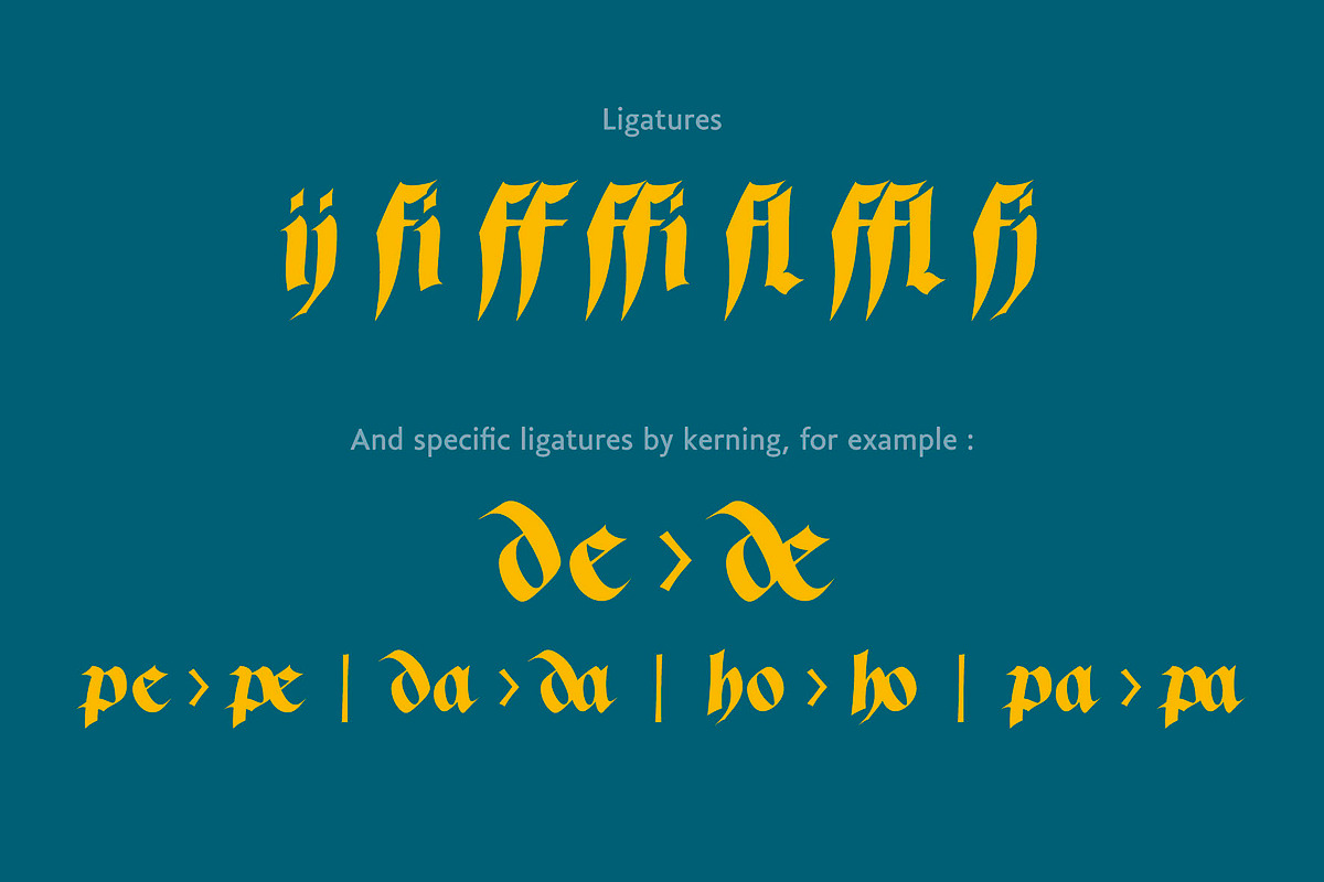 David Aubert, a Blackletter Font by TeGeType foundry (Photo 5 of 6)