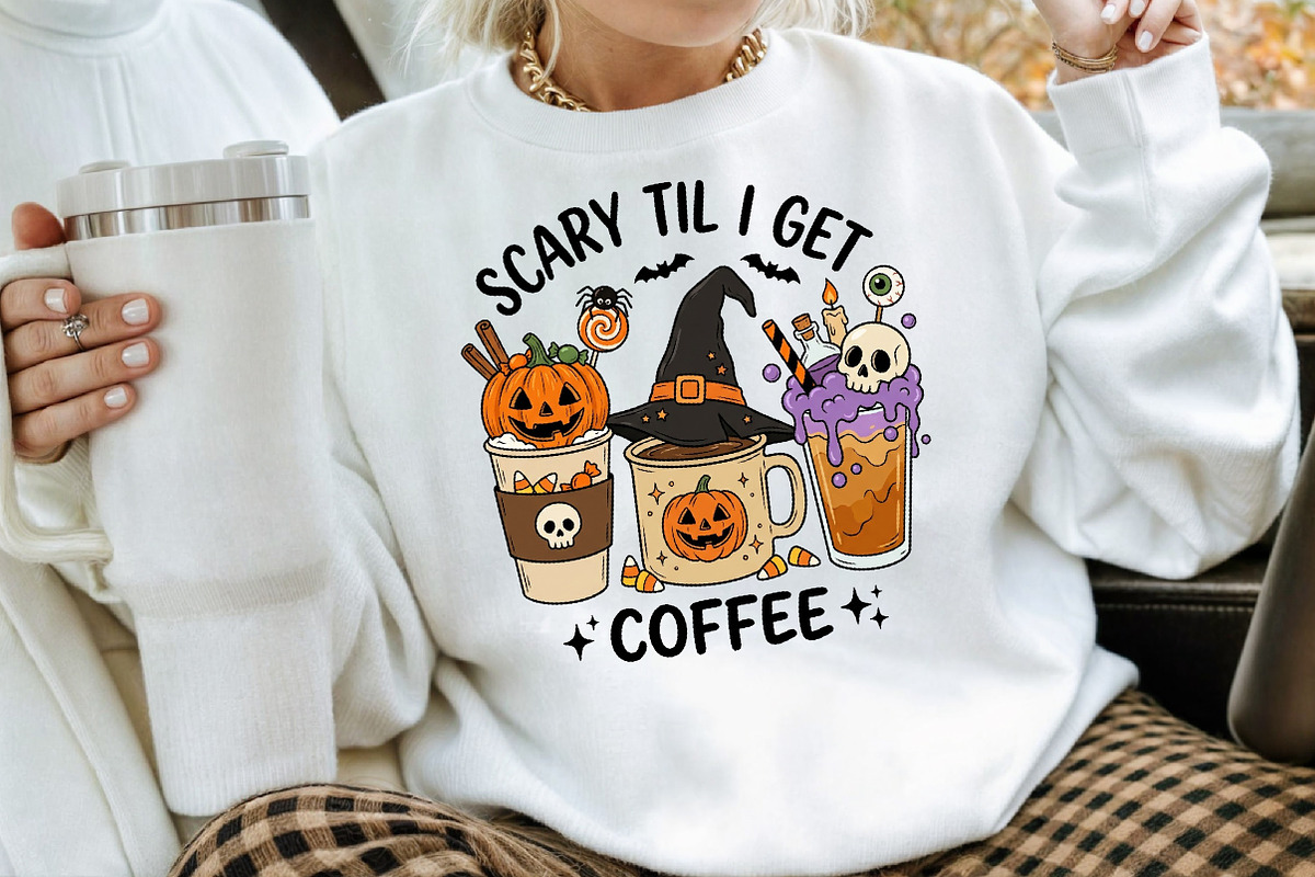 Scary Coffee Halloween Illustration, a Seasonal Illustration by Creative Art (Photo 3 of 3)