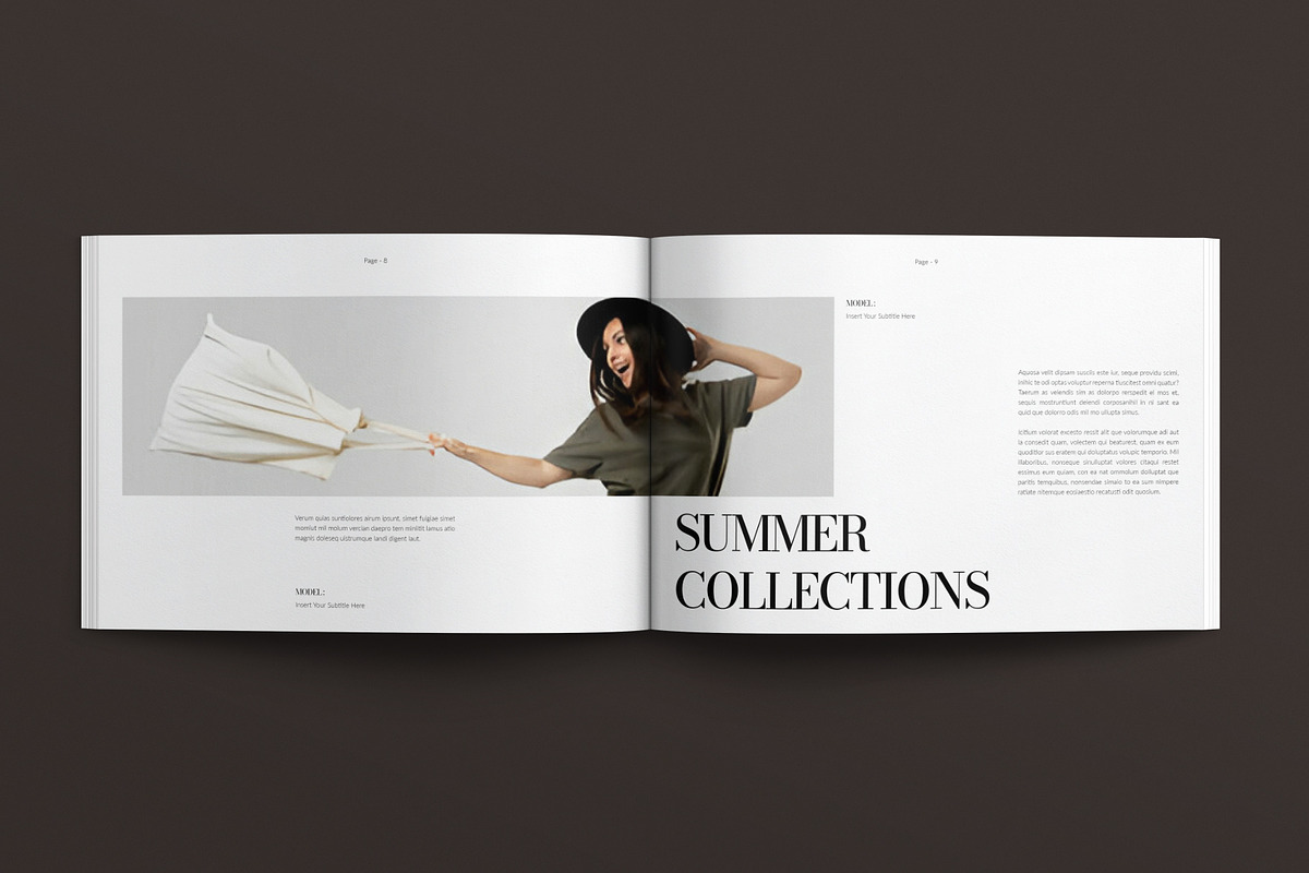 Digital LookBook Template Landscape, a Brochure Template by E-Type (Photo 4 of 7)