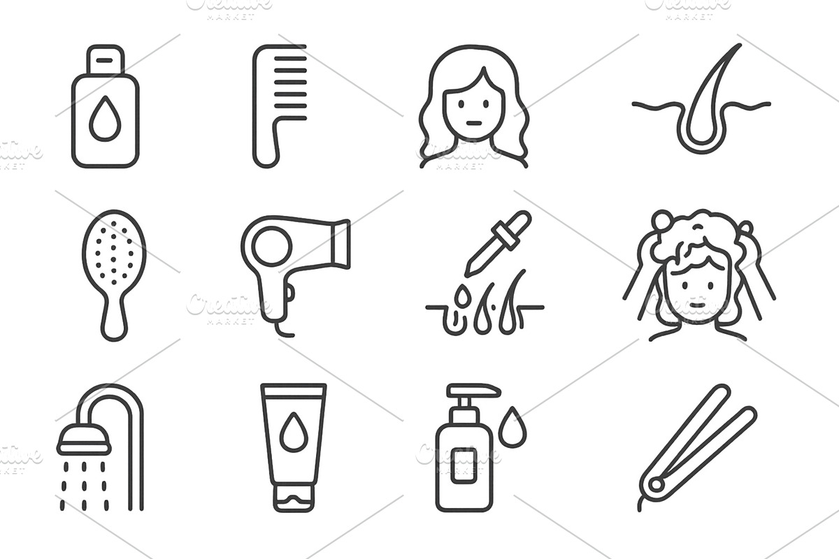 Hair care essentials for a healthy, an Object Illustration by ZinetroN