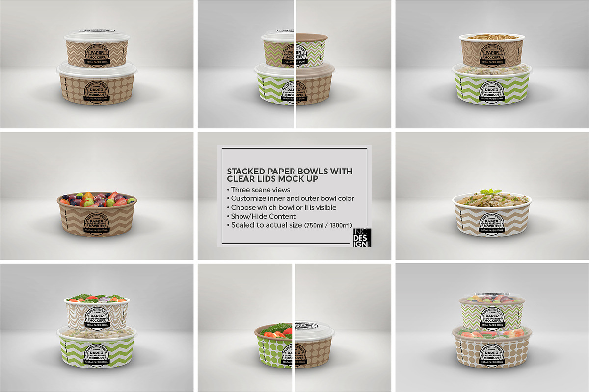 VOL.8 Food Box Packaging Mockups, a Cups & Container Mockup by INCDesign (Photo 9 of 27)
