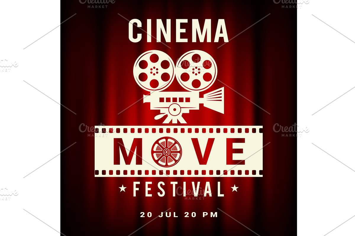 Cinema poster. movie festival, a Sport Illustration by Onyx