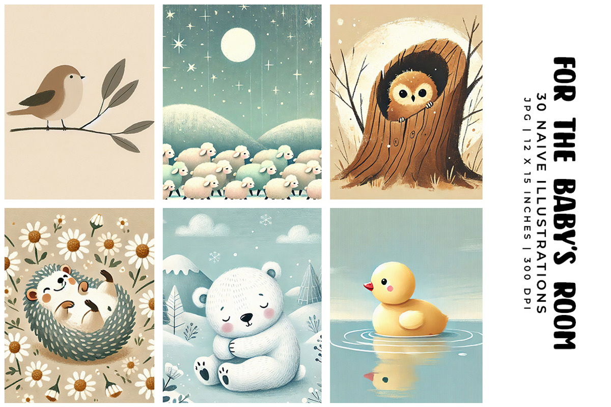 For the Baby's Room, a Decorative Illustration by Digital Art Creations (Photo 2 of 10)
