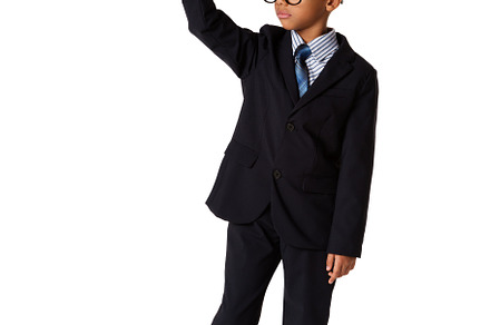 Elegant little man with glasses