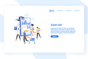 Super sale banner, a Person Illustration by Good Studio (Thumbnail 1 of 3)