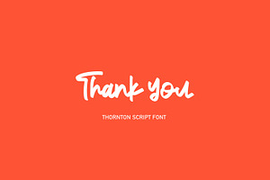 Thornton - Script Font