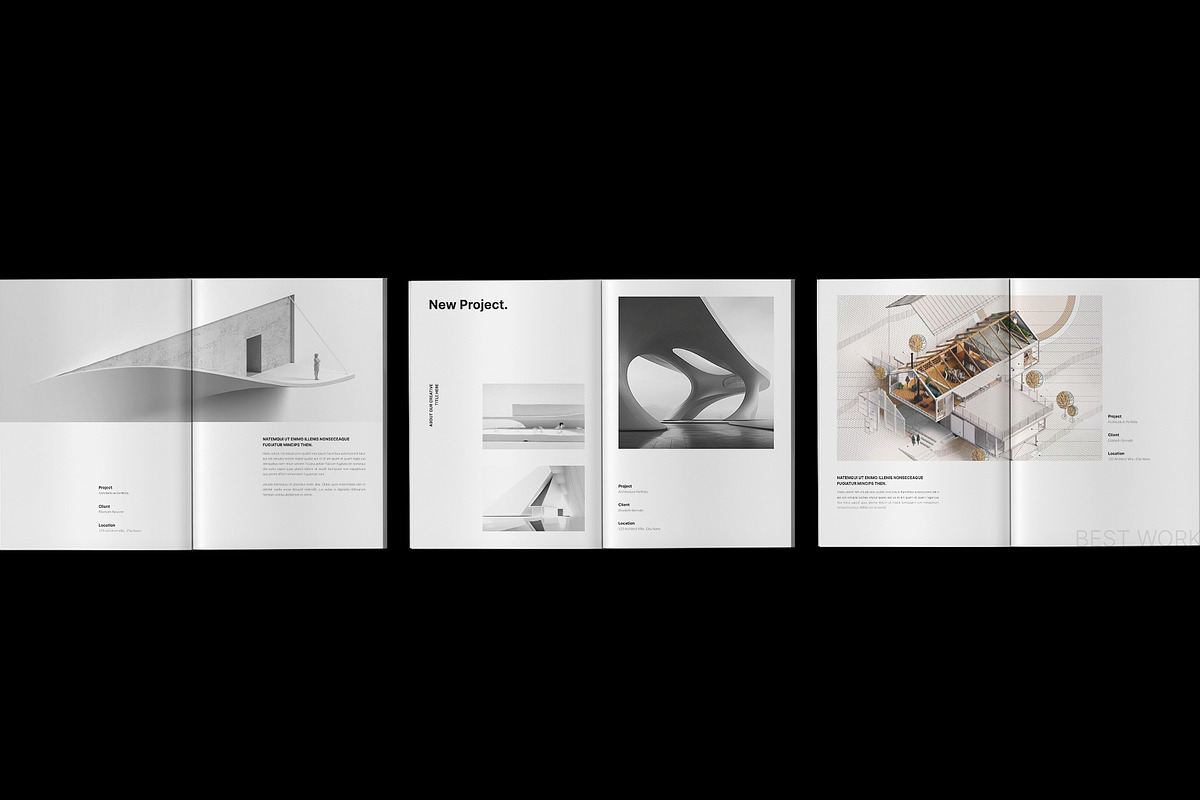 Architecture Brochure Template, a Brochure Template by TemplateFolio-Shop (Photo 7 of 18)