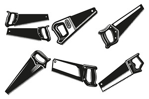 Assortment of Handsaws for Carpentry, an Object Graphic by Billah Hub