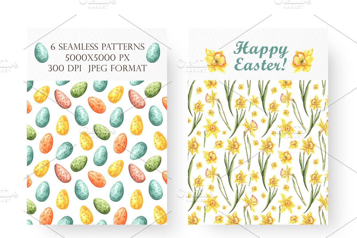 Easter traditions watercolor set., an Illustration by SabinaWatercolorArt (Photo 6 of 18)
