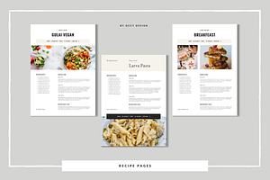 Canva Recipe Book / Cookbook