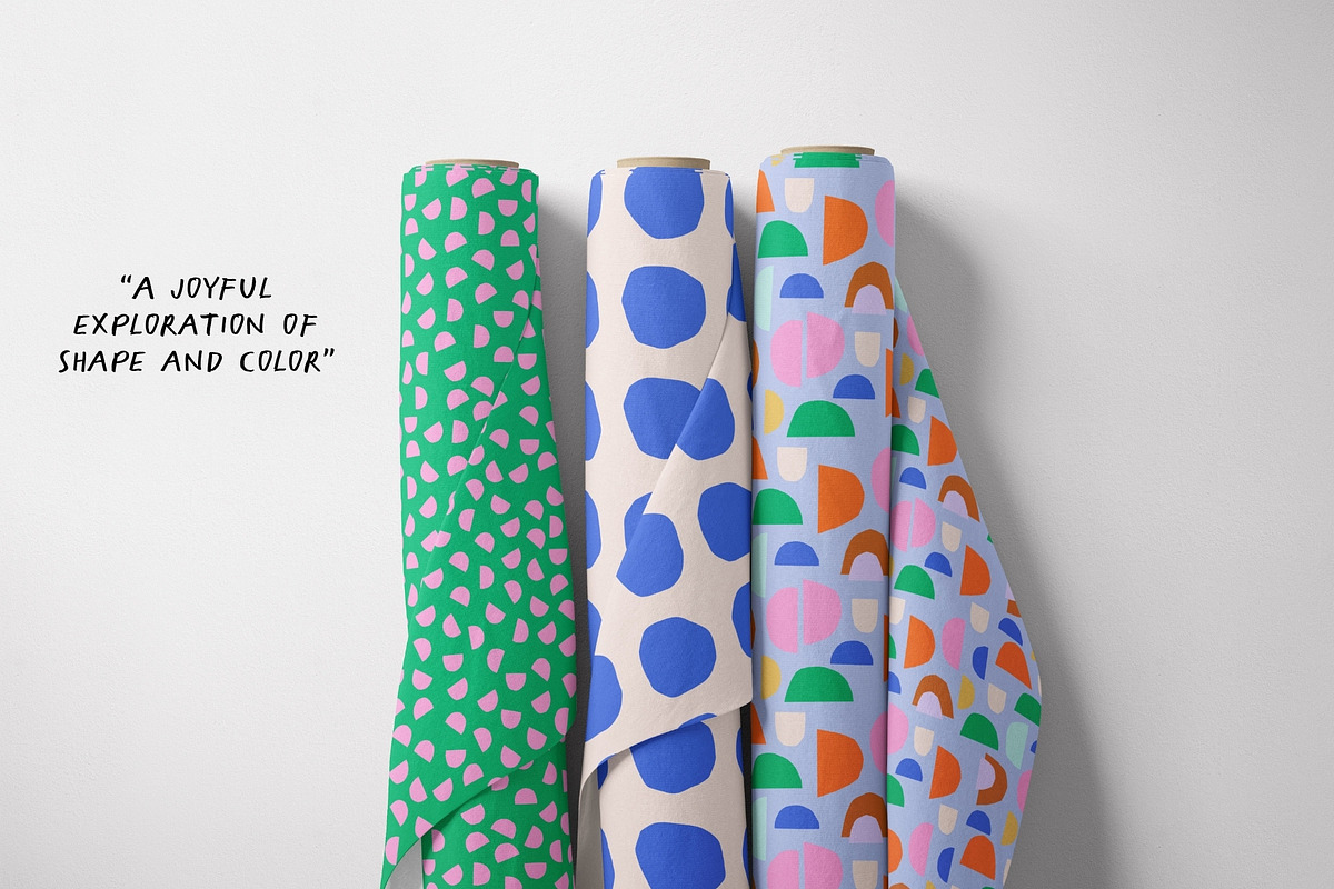 Happy Shapes – Seamless Pattern Set, a Pattern Graphic by Lisa Jasmin Bauer (Photo 6 of 7)