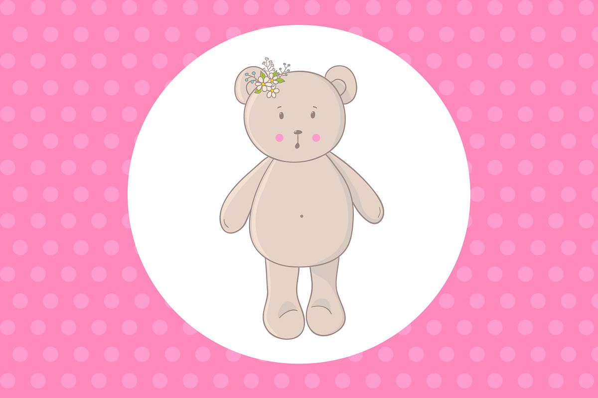 Cute teddy bear, an Illustration by BerryCaty (Photo 9 of 9)
