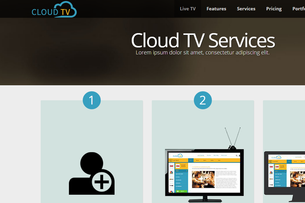 Cloud-TV, a Websites & App Template by uExel Web Design Shop (Photo 2 of 2)