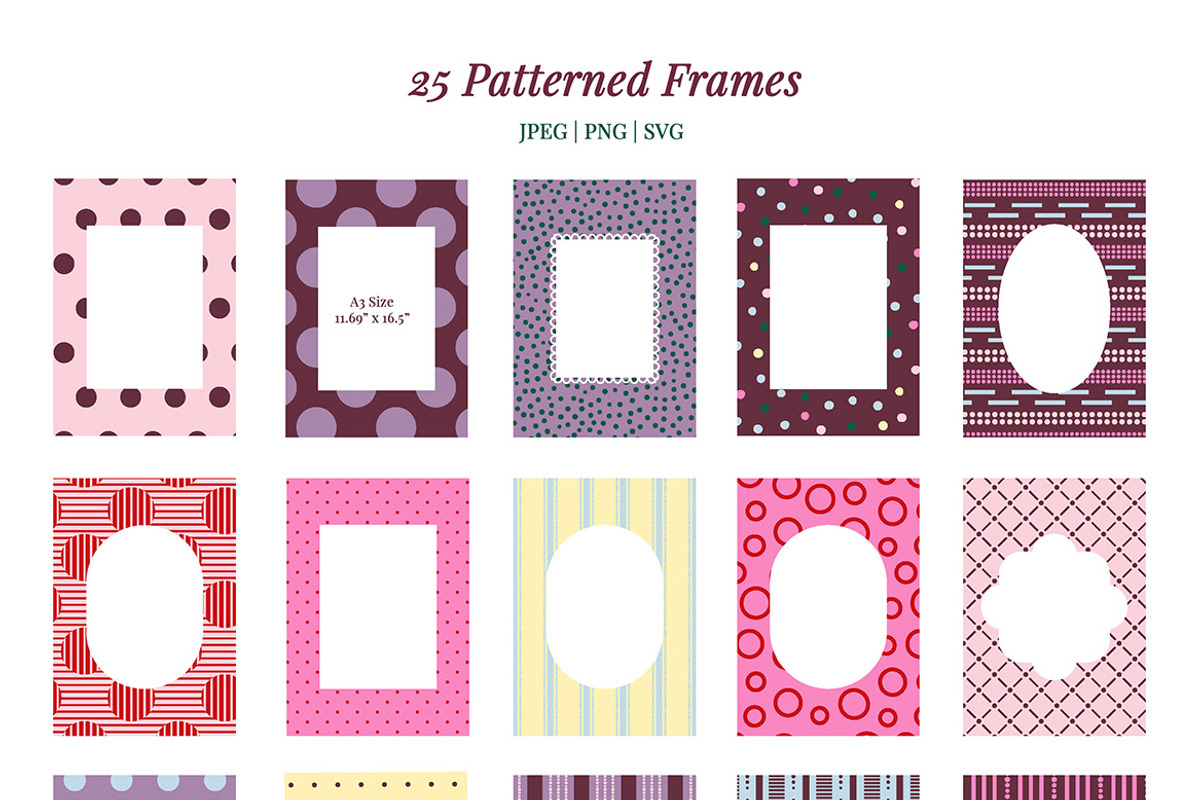 Joy Of Dots: Pattern & Frames, a Pattern Graphic by Essentially Nomadic (Photo 12 of 12)