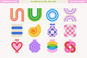 Geometric Floral Shapes & Patterns, an Object Graphic by Leila Divine (Thumbnail 7 of 16)