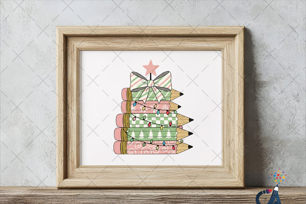 Christmas Teacher Custom Design Png, an Illustration by Creative Art (Photo 5 of 6)