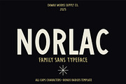 Norlac Sans, a Sans Serif Font by Dawaii Goods (Thumbnail 1 of 7)