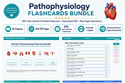 Pathophysiology Flashcards Bundle, a Card Template by HeavensStar (Thumbnail 2 of 7)